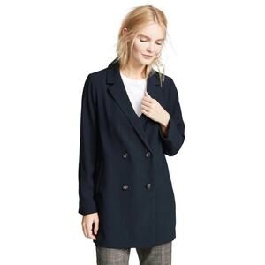 Madewell Caldwell Double Breasted Blazer Navy Size Small